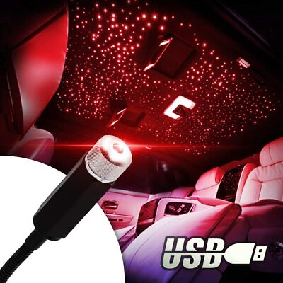 #ad USB Star Night Light Car Interior Roof Bedroom Party Romantic Lights Decor $6.56