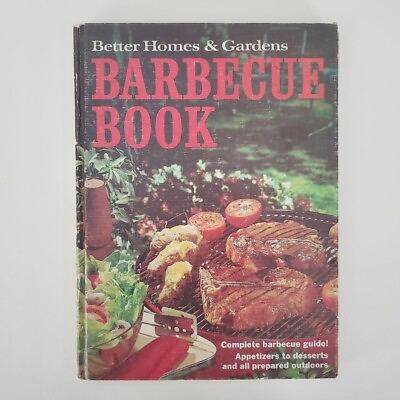 #ad Better Homes And Gardens Barbeque Book ; Fire Building Meat Veg Fish 1967 $9.95