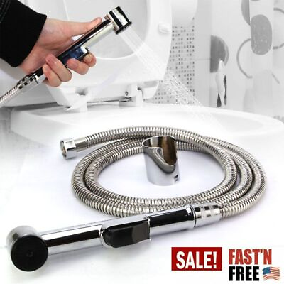#ad Handheld Bidet Toilet Sprayer Kit Bathroom Shower Water Spray Head with Hose Set $11.58