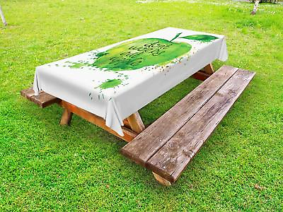 #ad Fruit Outdoor Picnic Tablecloth in 3 Sizes Decor Washable Waterproof Ambesonne $50.99