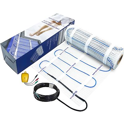 #ad MAXKOSKO 50sq.ft. Electric Floor Heat Mat Kit 120V Underfloor Radiant Heating... $131.29