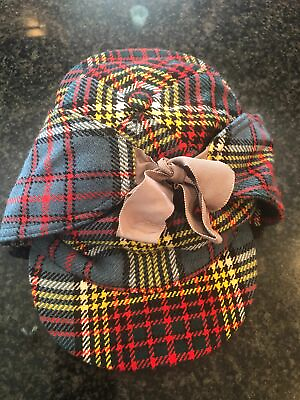 #ad VTG Authentic Tartan Gift Shop Sherlock Holmes Hat Cosplay Fancy Dress Cap 7 $59.00