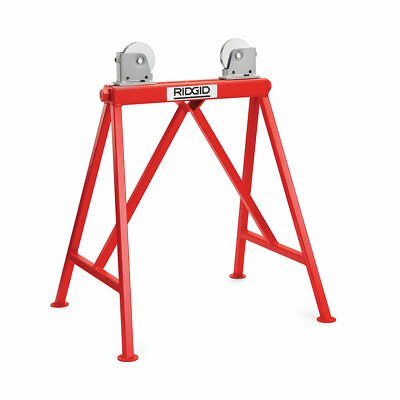 #ad Ridgid 64642 AR 99 34quot; Adjustable Roller Head Pipe Stand with Steel Wheels $572.64