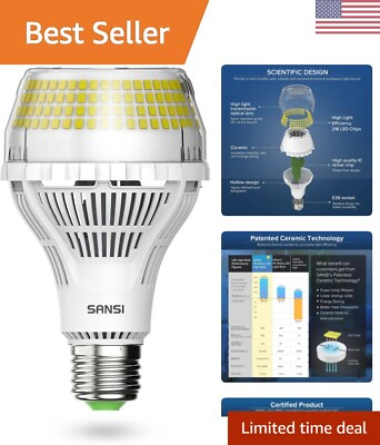 #ad Super Bright Non Dimmable LED Bulb 6000 Lumens Daylight 5000K 40W Equivalent $62.99