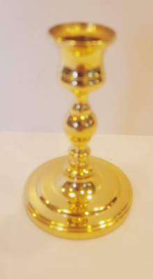 #ad BALDWIN BRASS SOLID POLISHED BRASS 5quot; CANDLESTICK HOLDER $11.99