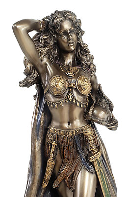 #ad 10quot; Freya Freyja Viking Norse Mythology Goddess of Love Bronze Finish Statue $69.75