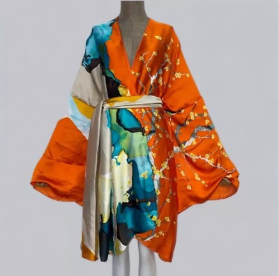 #ad Women’s Long Silk Kimono $58.97
