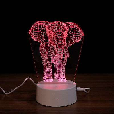 #ad Bedside Lamp Elephant Style Lighting Lamp Night Light Table Lamp Night Lamp $12.53