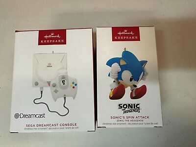#ad Hallmark 2023 SEGA Ornament Dreamcast Sonic NMIB $12.99