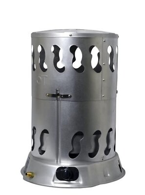 #ad 80000 BTU Silver Portable Convection Heater Liquid Propane Commercial Warmer $153.00