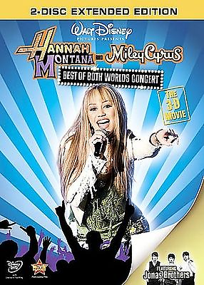 #ad Hannah Montana Miley Cyrus: Best of Both Worlds Concert DVD 2008 2 Disc Set $8.00