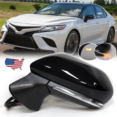 #ad Driver Side Door Mirror For Toyota Camry 2018 2021 2022 Blind Spot Heated Signal $67.24