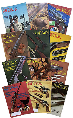 #ad American Rifleman Magazine 12 Issues 1980 Complete Set Guns Hunting NRA Vintage $12.99
