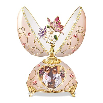 #ad Bradford Exchange Always My Sister Faberge Egg Music Box by Sandra Kuck 6 inches $92.98