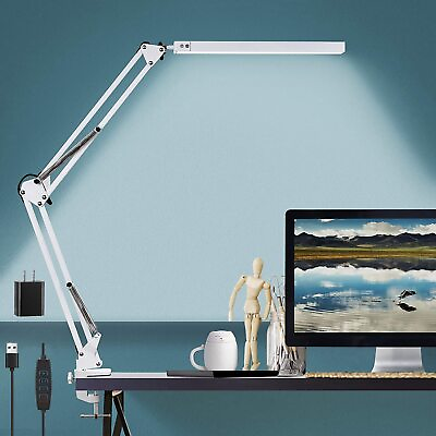 #ad LED Desk Lamps for Home Office 3 Color Modes Architect Swing Arm Lamp Desk L... $32.77