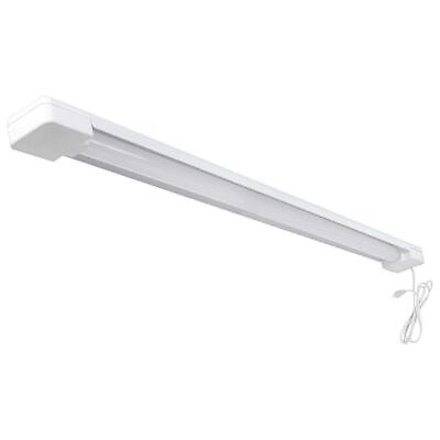 #ad Commercial Electric 1 Light 4000K 3 ft. White Integrated LED Shop Light with 5 $16.65