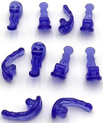 #ad Lego 10 New Trans Purple Waves Rounded Energy w Bar Handle Power Blast Parts $8.99
