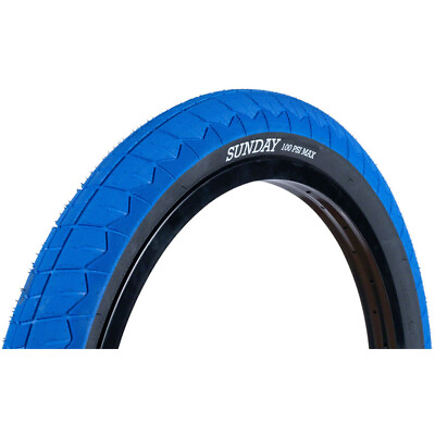 #ad Sunday Current V2 Tire 20 x 2.4 Clincher Wire Blue Black BMX Bike PSI 100 $53.05