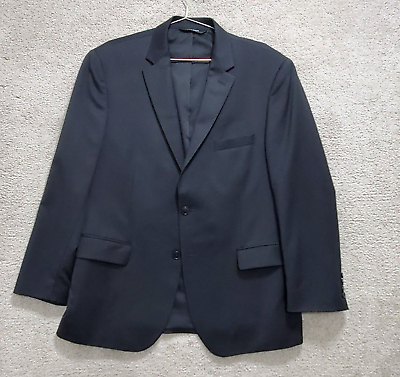 #ad Jos.A.Bank Blazer Men#x27;s 44 Black Tailored Fit Wool Career Formal Business $15.43