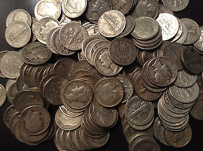 #ad $40.00 Face Dimes U.S. Junk Silver Bullion Coins ALL 90% Silver Pre 1965 ONE $969.02