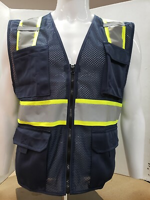 #ad Class 2 High Visibility Reflective Safety Vest X Small 5XL $13.99