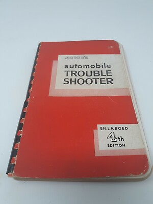 #ad 1956 MOTOR’S AUTOMOBILE TROUBLE SHOOTER ENLARGED 4TH EDITION $9.95