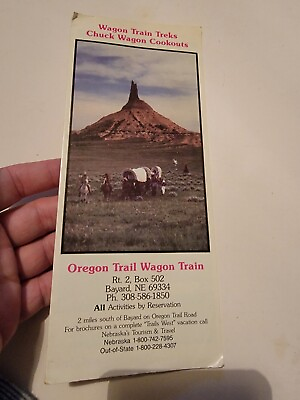 #ad Vintage Brochure Travel Pamphlet Booklet VTG Oregon Trail Wagon Train Nebraska $9.53