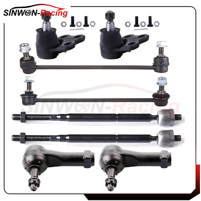 #ad 8x Front Sway Bars Tie Rods Ball Joints For 2007 2010 Pontiac G5 2008 Buick 2008 $61.94