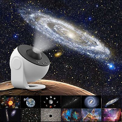#ad LED Galaxy Projector Starry Night Light Sky Star Party Lamp Planetarium Room $25.99