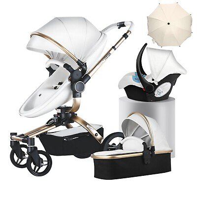 #ad Aulon Baby Stroller 360° Rotation 3in1 Pram Wagon Stroller Newborn Bassinet Pram $431.28