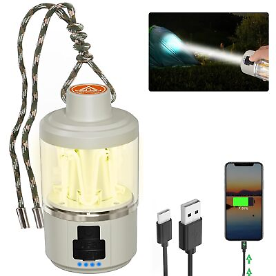#ad LED Camping Light Dimmable USB Rechargeable Portable Camping Light Outdoor ... $21.65