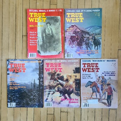 #ad Vtg True West Magazine Lot Of 5 1990 91 Billy The Kid True Stories Western $14.27