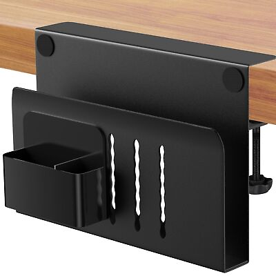 #ad Black Desk Side Storage Clamp on Desk Organizers and Storage Office Desk Or... $36.09