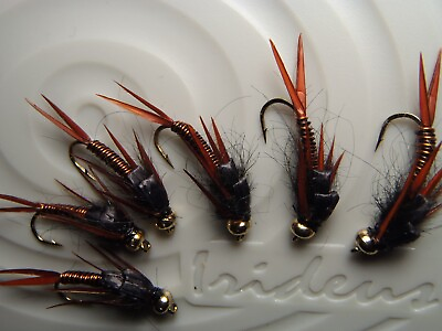 #ad Irideus Copper Penn Leggy Hellgrammite Nymph Flies Fly Fishing Flies Trout Flies $12.99