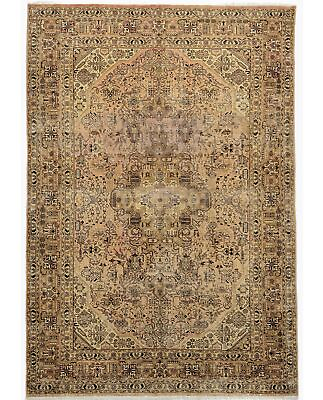 #ad Antique Distressed Muted Floral 6#x27;7X9#x27;5 Vintage Oriental Rug Home Decor Carpet $441.00