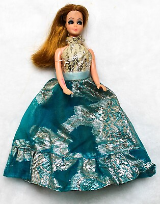 #ad Vintage Topper Dawn Doll In Starlight Ball Gown Rooted Lashes NO BOX $34.95