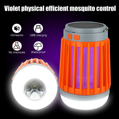 #ad Solar Mosquito Killer Lamp USB Hanging Light Electronic Fly Bug Insect Zapper $16.94