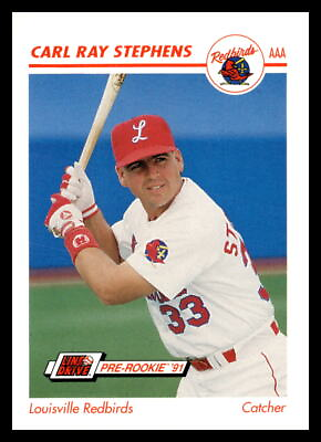 #ad 1991 Line Drive AAA #248 Carl Ray Stephens Louisville Redbirds Baseball Card $1.55