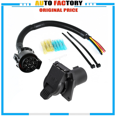 #ad For Ford F150 F250 F350 Trailer Light Wiring Harness amp; 7 Pin RV Blade Socket Kit $29.99