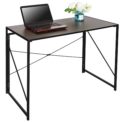 #ad Modern Computer Writing Desk Study Desk Industrial Style Folding Corner Table $31.59