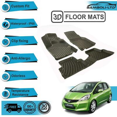 #ad 3D Molded Floor Mats Liner Interior Protector Fit for Honda Jazz 2009 2015 $94.90