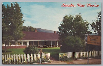 #ad Wortley Hotel Erected In The Early 1870s Lincoln New Mexico USA Vintage Pos $4.95