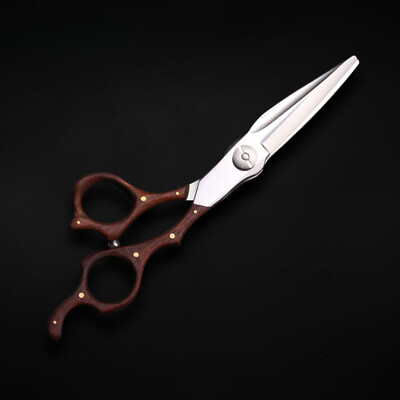 #ad New Scissors Sandalwood Handle Hair Cutting Scissors Hair Beauty Barber Scissors $151.99