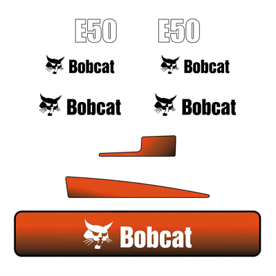 #ad Bobcat E50 Decal Sticker Kit Aftermarket Repro Decals for E50 UV Laminated $160.00