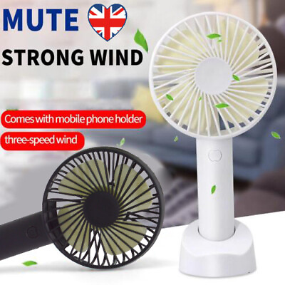 #ad Portable Mini Hand Held Small Desk Fan 3 Speed Cooler Cooling Usb Rechargeable $6.99