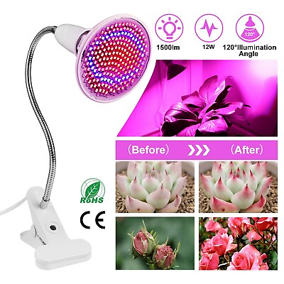 #ad Adjustable Growing LED Hydroponic Light Full Spectrum Indoor Flower Clip Lamp US $17.64