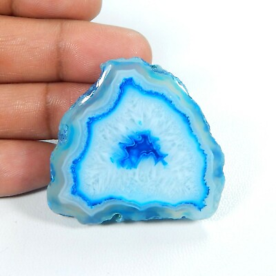 #ad Sky Blue Slice Druzy Agate Geode Cabochon 135 Cts Unique Natural Gemstone SD 212 $9.93