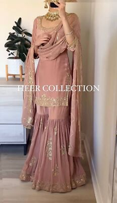 #ad LAUNCHING DESIGNER GEORGETTE PALAZZO SUIT WITH BEAUTIFUL DUPATTA FOR PARTY WEAR $45.07