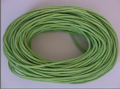 #ad 2mm Waxed Cotton Cord Green Apple 10 yard pack 30 feet $9.97