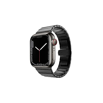 #ad Worryfree Gadgets Stainless Steel Wristband for Apple Watch Ultra Black 49mm $30.10